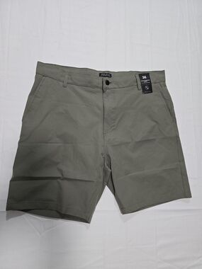 Micheal Brandon Essentials Men's Olive Hybrid Drawstring Shorts | Size 36| NWT